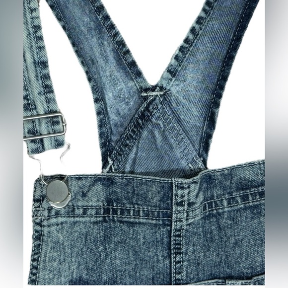 Denim Overall Shorts by NO BO Size 3-5 Relaxed Fit - Picture 12 of 14